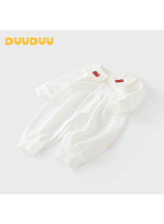 Duuduu Baby Girl Clothes, New Style Onesie Romper, Newborn Lapel Jumpsuit, Outdoor Autumn Outfit - Image 3