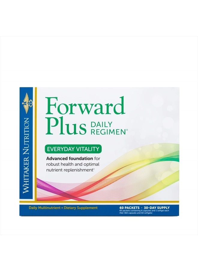 Dr. Whitaker نظام فوروارد بلس اليومي - مكمل متعدد الفيتامينات الشامل يدعم الطاقة المثلى والقوة والحيوية والقدرة على التحمل - 60 عبوة (إمداد لمدة 30 يومًا) - Image 1