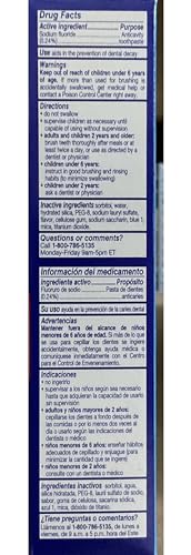 Aim Kids Mega Bubble Berry Anticavity Fluoride Gel Toothpaste - 4.4 Ounce (2-Pack) - Image 4