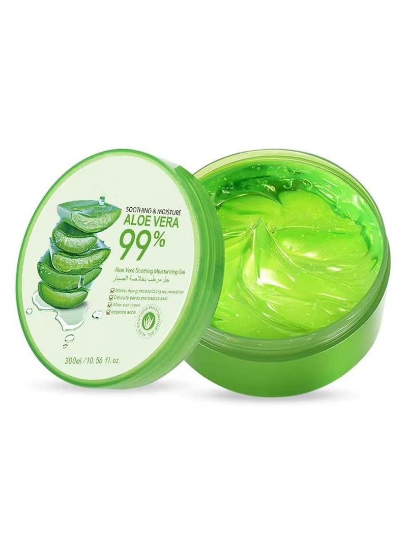 DubaiGallery 99% Aloe Vera Soothing Moisturizing Gel 300ml - Image 2
