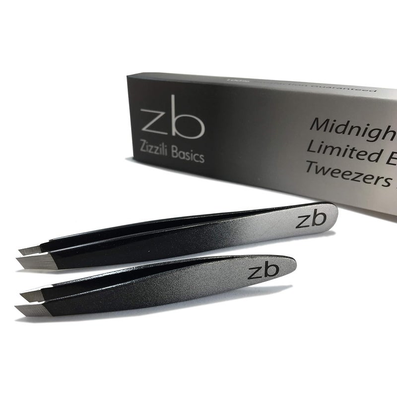 Tweezer Set  Limited Edition Ombre  Classic  Mini Slant  Best Tweezers for Eyebrow Facial Hair Removal and your Precision Needs