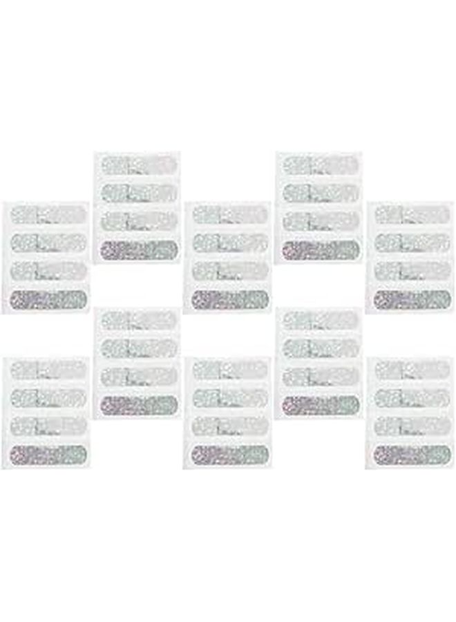 50 Pcs Waterproof Glitter Bandages for Kids Adults Colorful Holographic Adhesive Patches Flexible 72x19mm Nightlight Dressing for Sports - Image 1