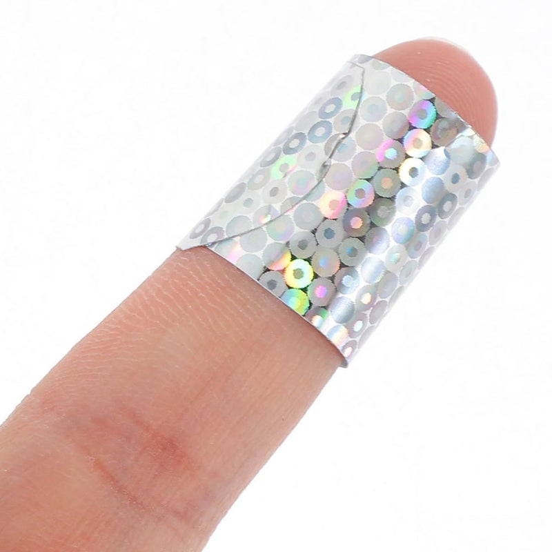 50 Pcs Waterproof Glitter Bandages for Kids Adults Colorful Holographic Adhesive Patches Flexible 72x19mm Nightlight Dressing for Sports - Image 5