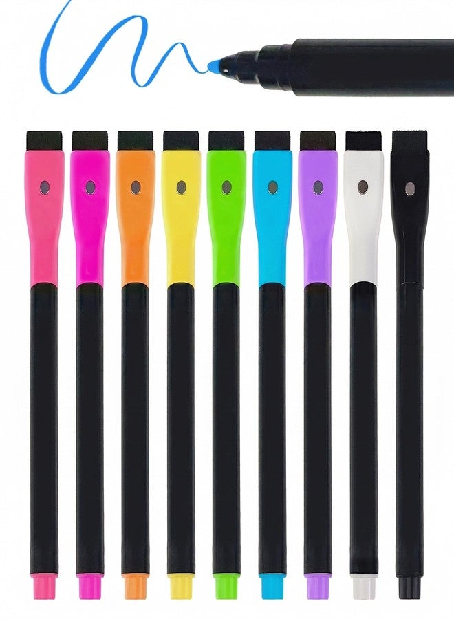 Lumiboard 9 Color Neon Paint Markers for LED Note Board with Colors, Fluorescent Ink Design, Erasable Markers for LED Writing Boards, Best Gift for Kids - Image 1