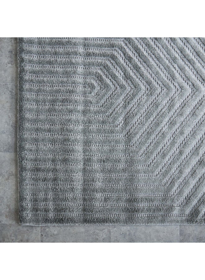 Home Box Ciara Ashen Anti Skid Polypropylene Rug - 120x170 cm  - Image 4