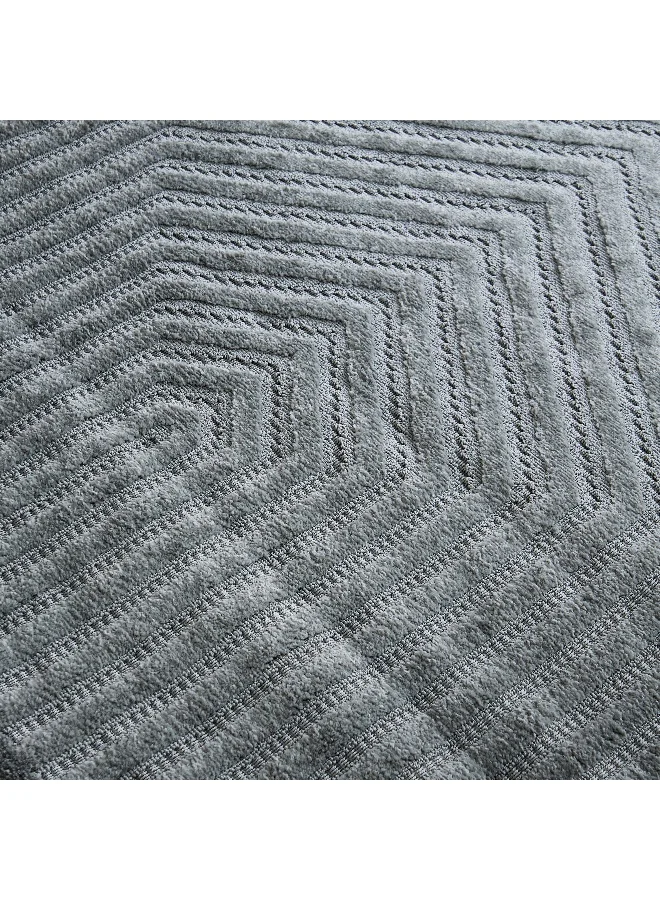 Home Box Ciara Ashen Anti Skid Polypropylene Rug - 120x170 cm