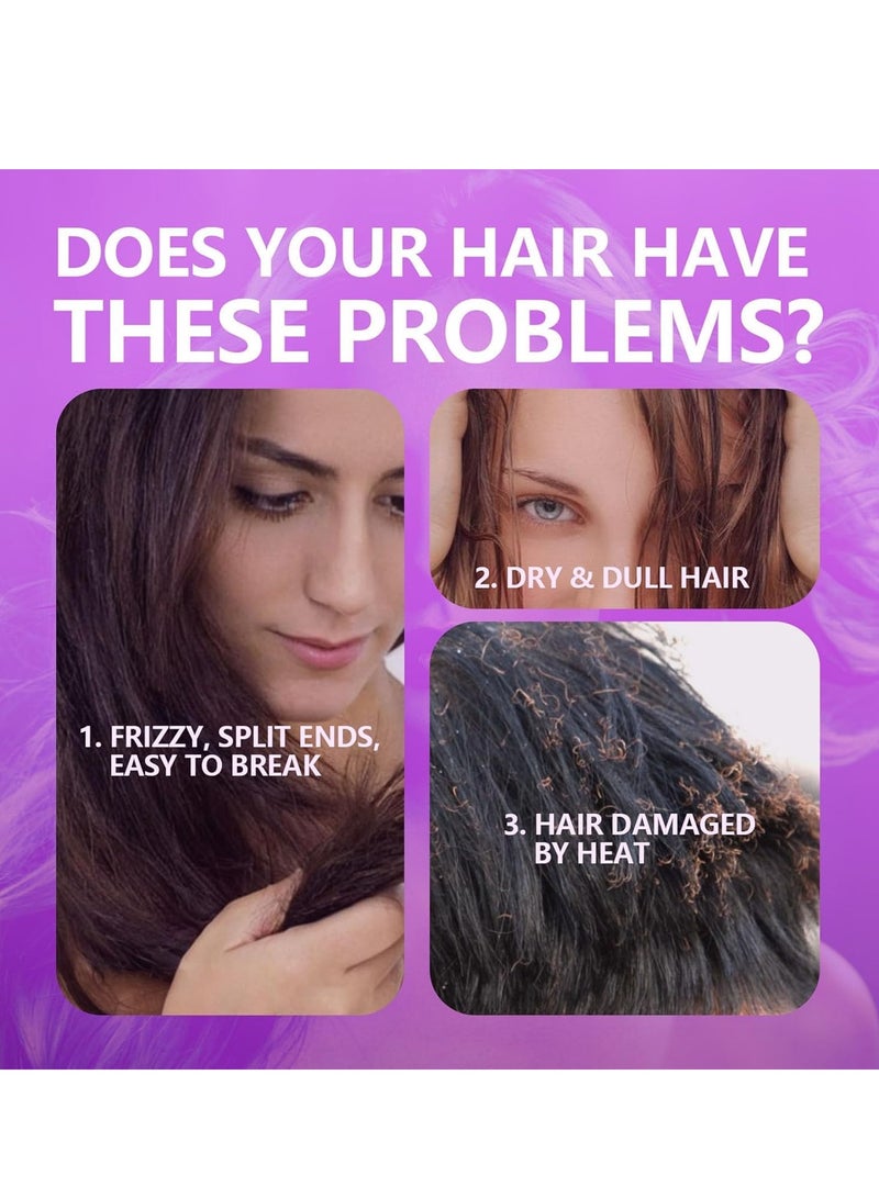 لانثوم Anti-Torizz Hair Serum, مصل أنيق ولمعان بقوة إضافية للتحكم في التجعد، علاج مقاوم للرطوبة لشعر ناعم وكثيف، واقي من الحرارة، 2 أونصة - Image 5