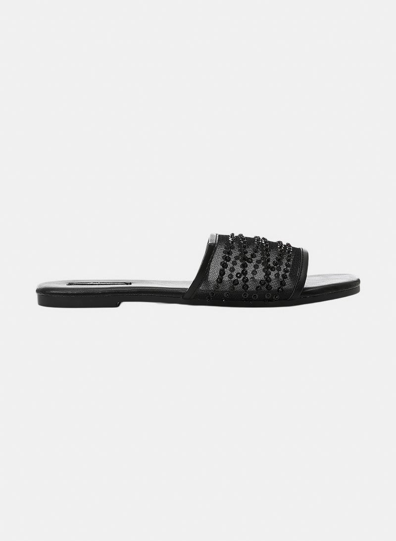 Dejavu Shoes KND-DJTX-021 Open Square Toe Shape Slides -  For Women - Image 2