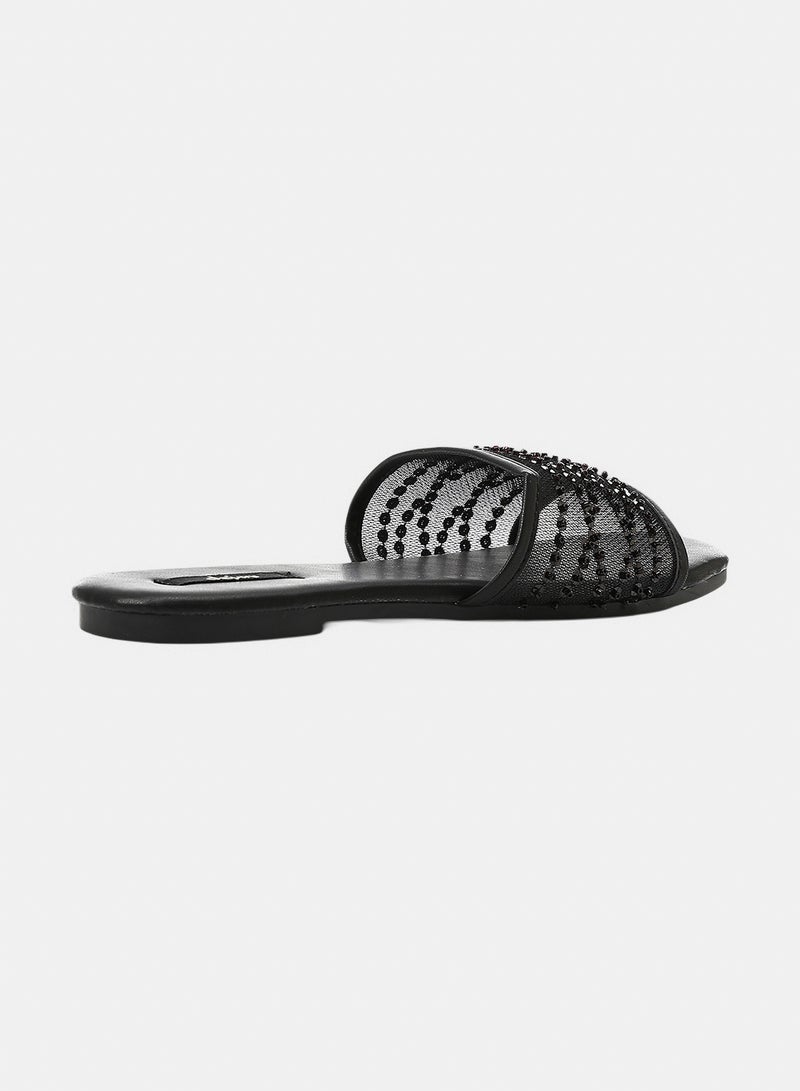 Dejavu Shoes KND-DJTX-021 Open Square Toe Shape Slides -  For Women - Image 3