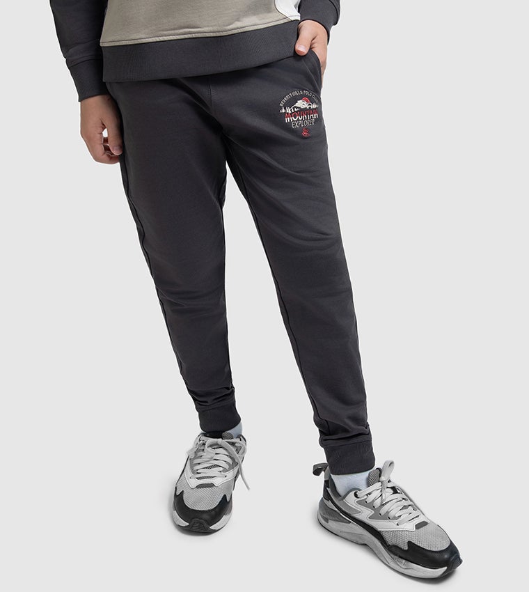 BEVERLY HILLS POLO CLUB Embroidered Elastic Waist Joggers