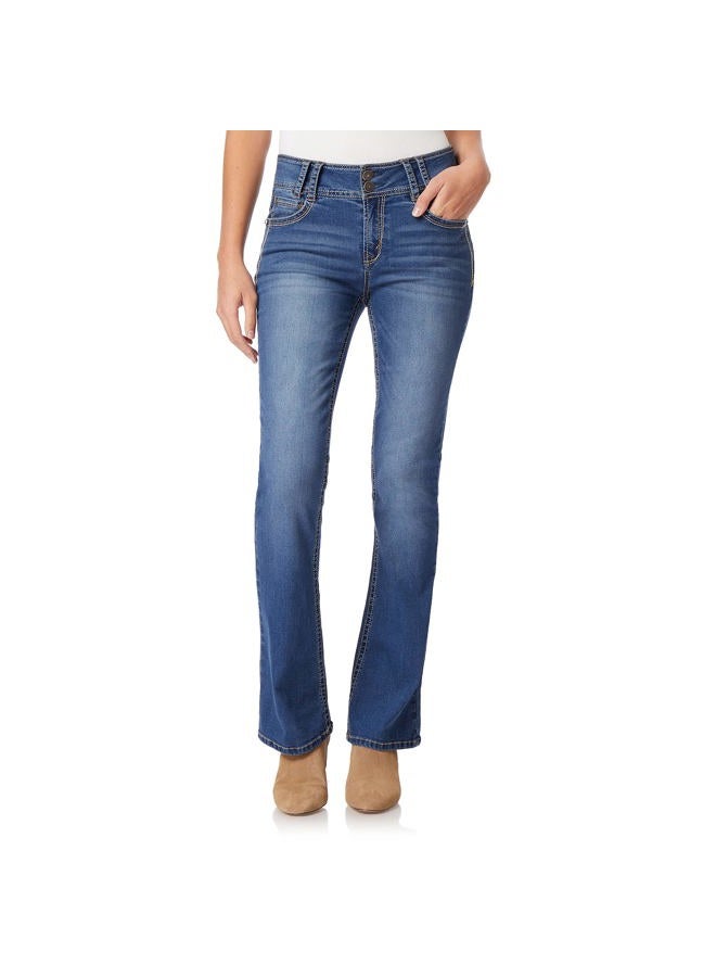 Wallflower Women's InstaStretch Luscious Curvy Bootcut Jeans, Trixie, 15 - Image 1