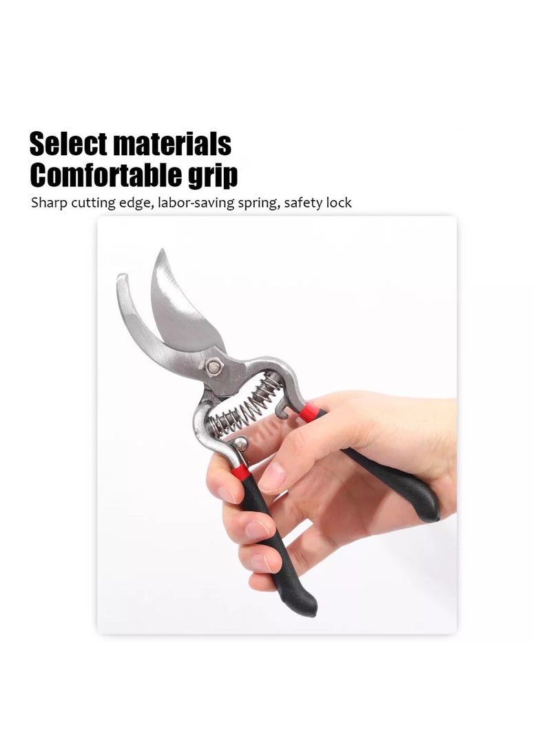 Sharpdo Classic Forged Steel Pruner | 1-Inch Cut, 10-Inch Long with Black Cushion Grip  - Image 2