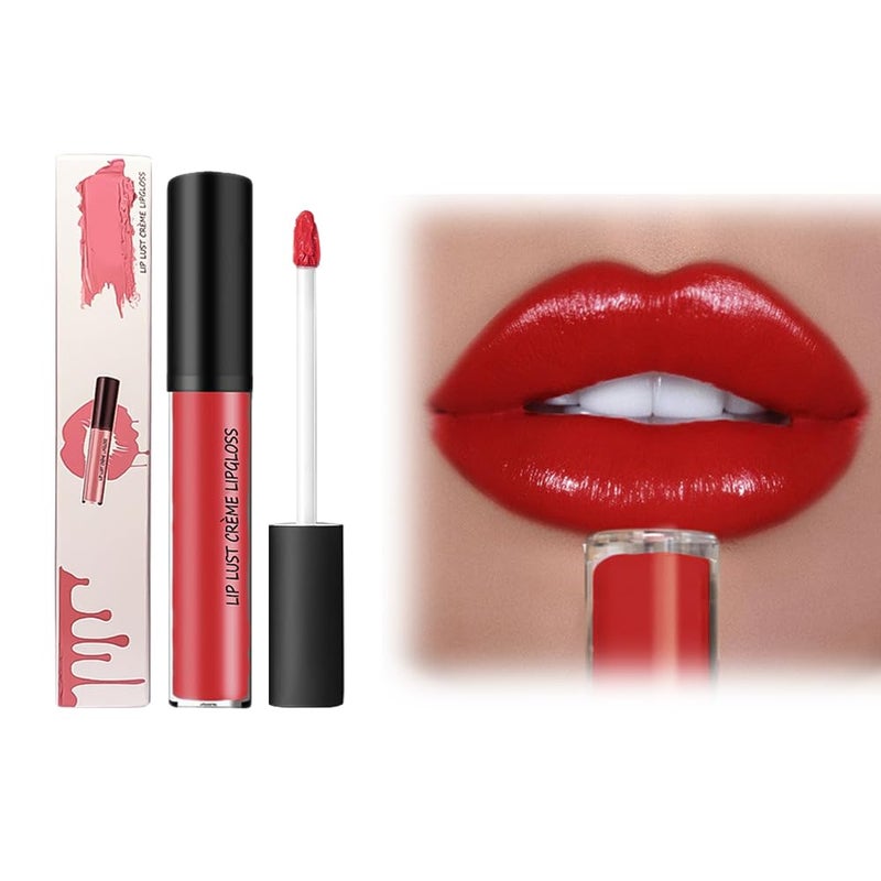 12 Colors Cream Texture Lipstick, 2026 Upgrade 12 Colors Lips Staining Lip Oil Long Lasting Lip Gloss Natural Non-Stick Non-Fading Liquid Lipstick, Hydrating Lip Tint Waterproof LipStain (#10) - Image 1