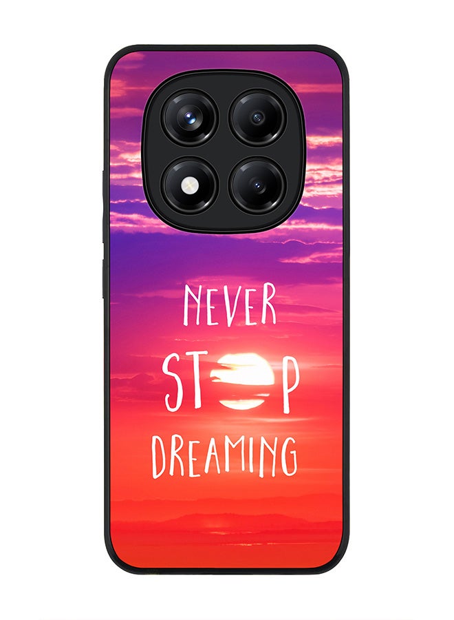 Stylizedd For Xiaomi Redmi Note 14 Pro 5G / X7 5G Case,Slim fit Camera Protection, Shockproof Thin Phone cover  - Never stop dreaming - Image 1