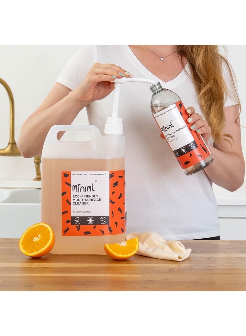 Miniml Eco Multi Surface Cleaner General Purpose Spray 5L Refill – Blood Orange Scented for Cleaning All Surfaces Floors Walls Glass Kitchen Bathroom - Natural Plant Based Vegan Formula & Cruelty Free - Image 5