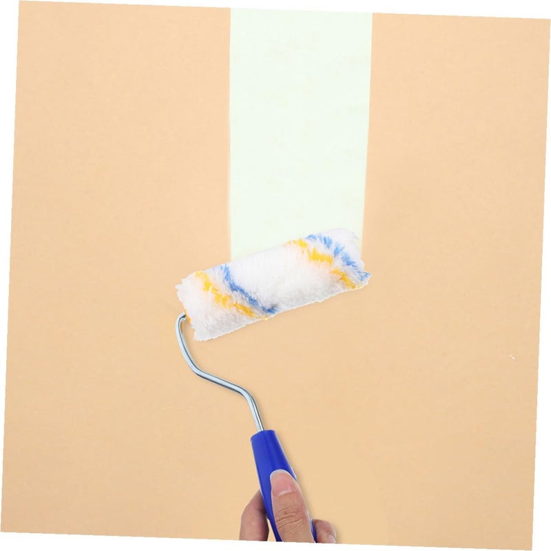 LABRIMP 20pcs 4-inch Paint Roller Set Yellow Blue Cotton Thread Rollers Floor and Wall Kit for Ceiling and Concrete Painting - Image 5