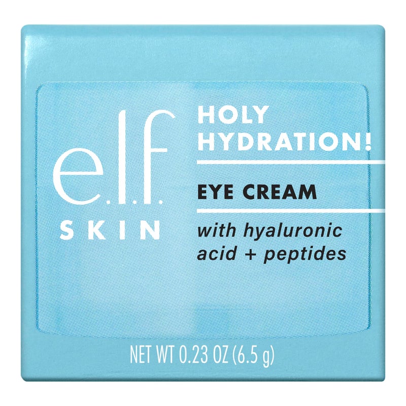elf كريم العين المقدس من e.l.f. SKIN! مصغر، كريم مرطب غني لتقليل الهالات السوداء، مدعوم بحمض الهيالورونيك، نباتي وخالي من القسوة - Image 5