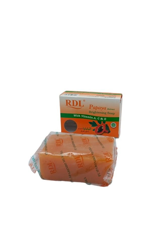 Papaya soap for lightening the skin 135 gm - Image 1