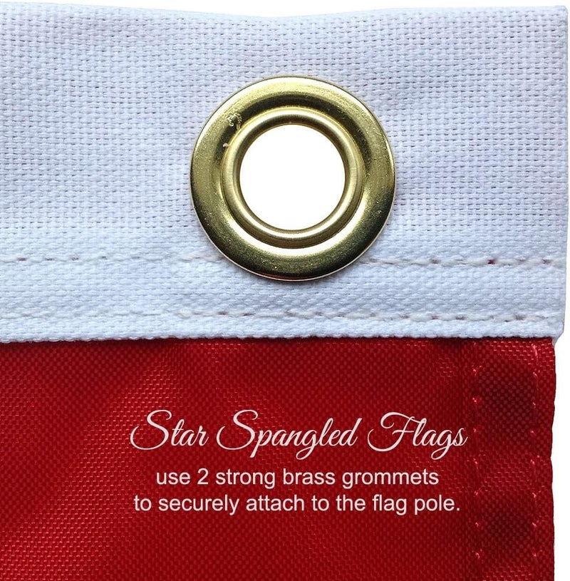 Star Spangled Flags American Flag 3x5-100% Made In USA using Tough, Long Lasting Nylon Built for Outdoor Use, Featuring Embroidered Stars and Sewn Stripes plus Superior Quadruple Stitching on Fly End - Image 4
