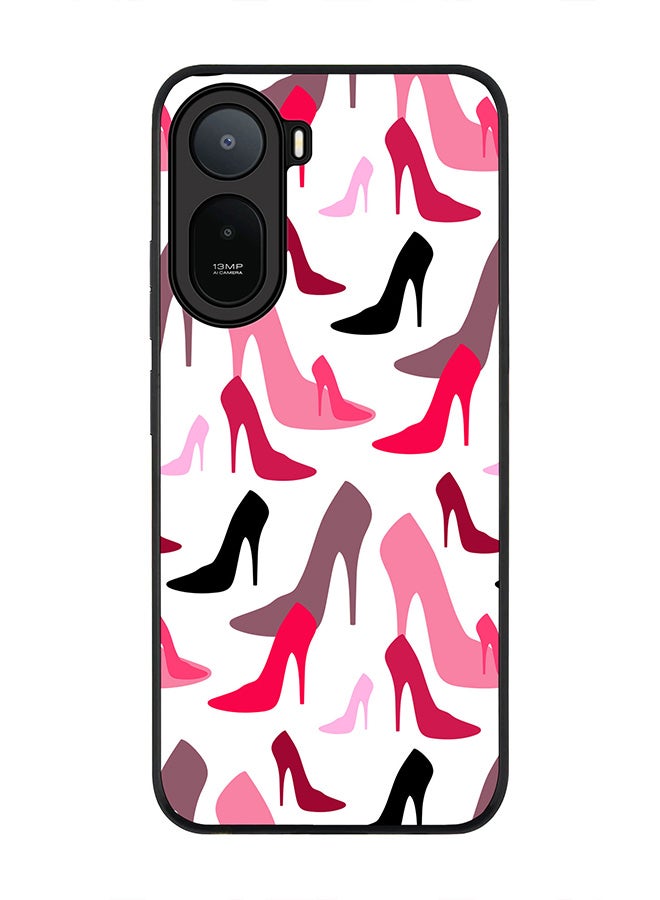 Stylizedd Rugged Case for Xiaomi Redmi A7 Pro 4G / Poco C81 / Poco C81 Pro / Poco C85x 5G- Slim Fit Hybrid Rubber Cover Hot Heels