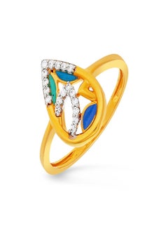 Malabar Gold and Diamonds 22 Carat 916 Purity Yellow Gold Ring DZDWL23RN08Y11 For Women  - Image 1