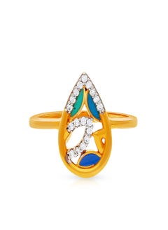 Malabar Gold and Diamonds 22 Carat 916 Purity Yellow Gold Ring DZDWL23RN08Y11 For Women  - Image 2