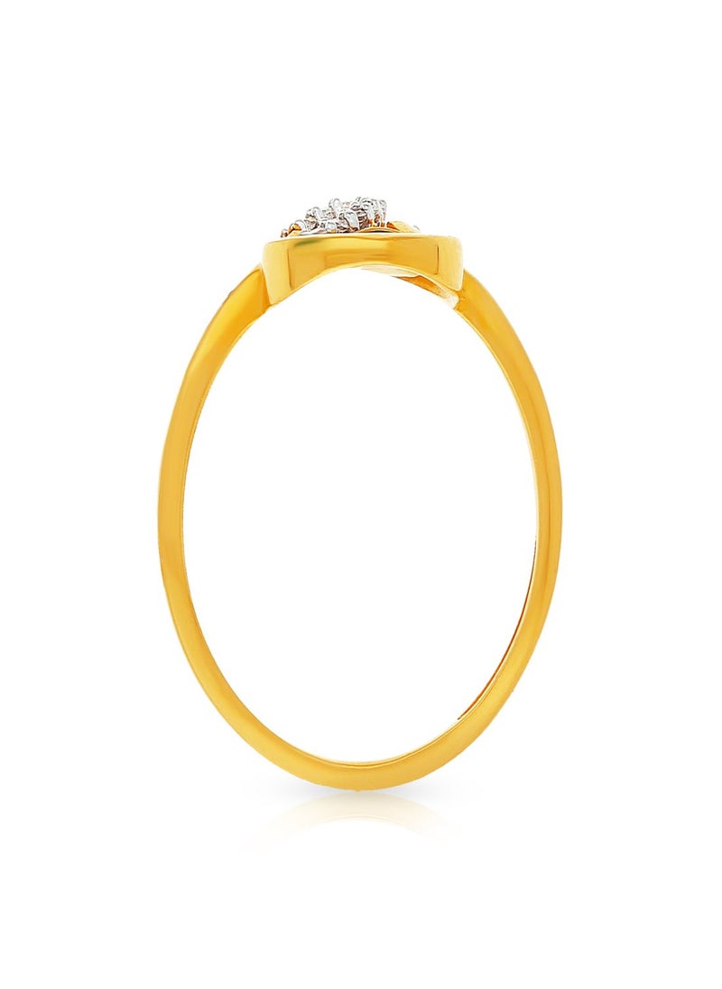 Malabar Gold and Diamonds 22 Carat 916 Purity Yellow Gold Ring DZDWL23RN08Y11 For Women  - Image 3