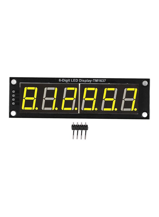 Kadimendium Digital Display Module 0.56in 6 Digit 7 Segment TM1637 Display Tube Digital Segment Tube LED Display Module with Yellow Light Electrician Electrical - Image 1