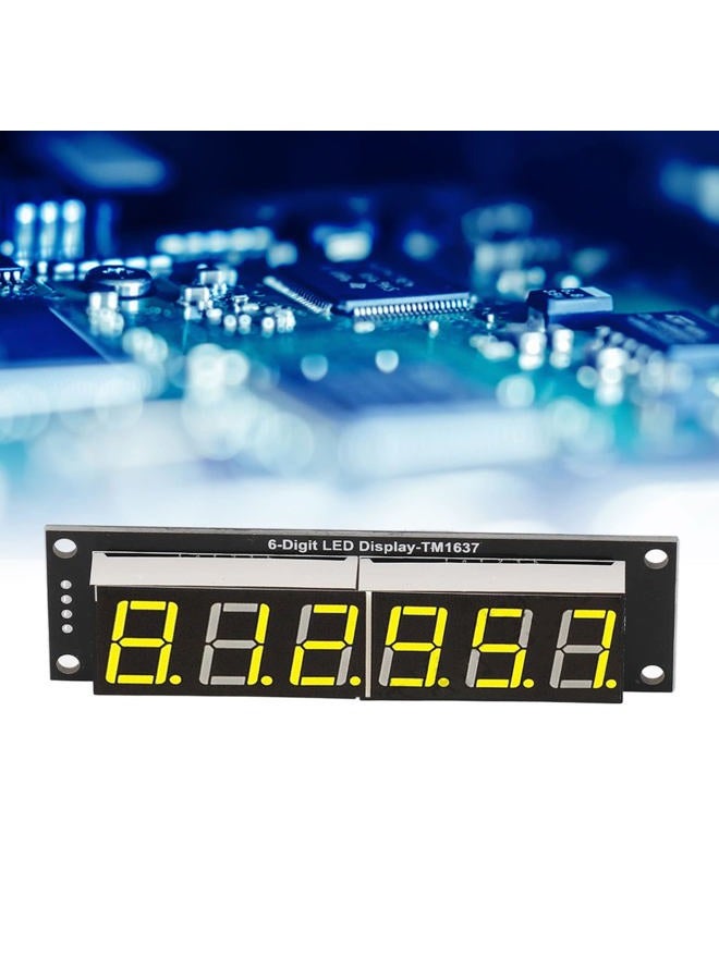 Kadimendium Digital Display Module 0.56in 6 Digit 7 Segment TM1637 Display Tube Digital Segment Tube LED Display Module with Yellow Light Electrician Electrical - Image 3