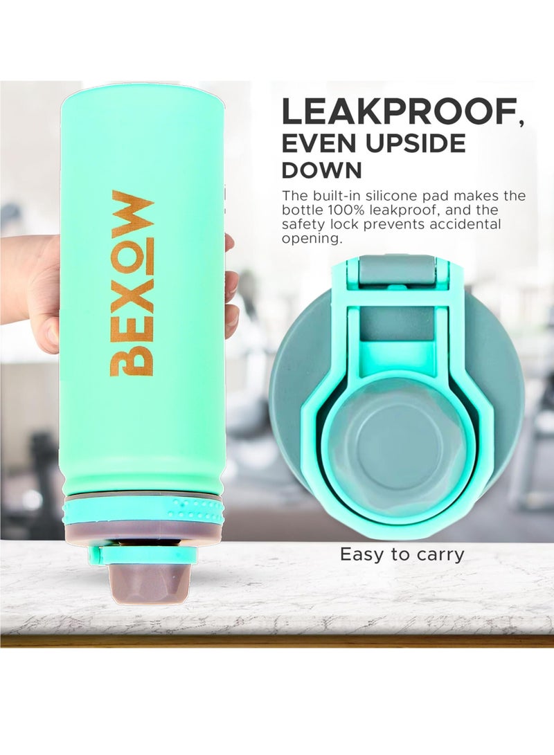 Bexow BEXOW Double Wall Vacuum Flask – Insulated Stainless Steel Water Bottle, 530ml, Leak-Proof, Durable, Hot & Cold Beverage Thermos - Image 3