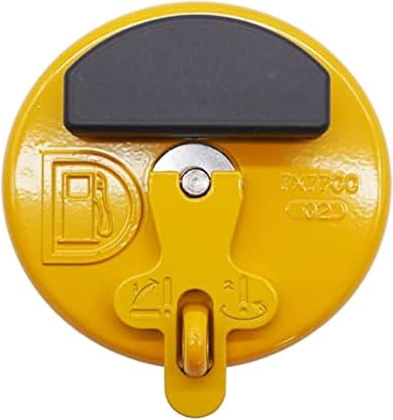 QASULER Yellow Fuel Tank Cap for Caterpillar Excavators - Image 3
