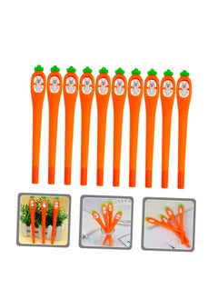 Y&D 10pcs Carrot Pen Bulk Highlighters Mini Decor Japanese Kids Fun Pens Bunny Ballpoint Cartoon Writing Adorable Rabbit Student Child  - Image 3