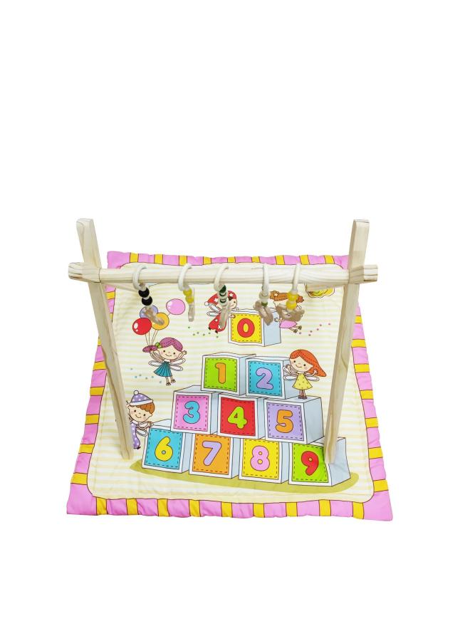 Baby Game Mat Fitness Rack Wooden Toy Crawling Mat Game Carpet Educational Toy Dining Chair Rocking Chair