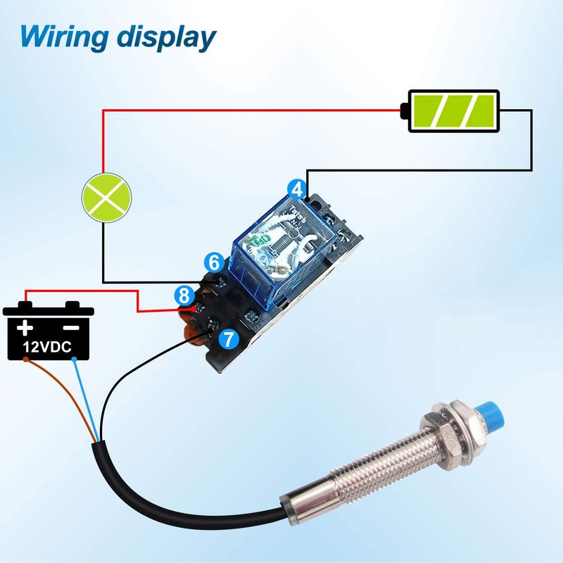 Taiss 1pcs M8 LJ8A3-2-Z/BX Inductive Proximity Sensor Detection Switch NPN NOï¼ˆNormally Openï¼‰ DC6-36V Approach Sensor 2mm Proximity Switch - Image 5