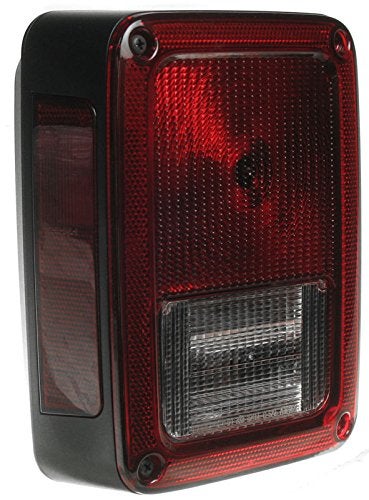 TRQ Driver Side Tail Light Assembly Compatible with 2007-2017 Jeep Wrangler 2018 Wrangler JK CH2800177 - Image 2