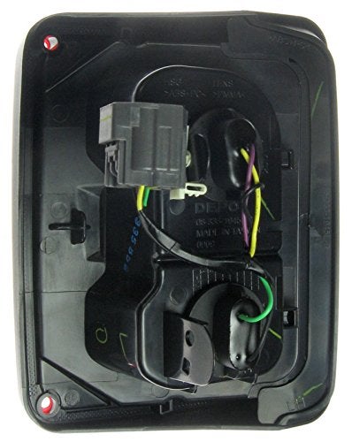 TRQ Driver Side Tail Light Assembly Compatible with 2007-2017 Jeep Wrangler 2018 Wrangler JK CH2800177 - Image 3