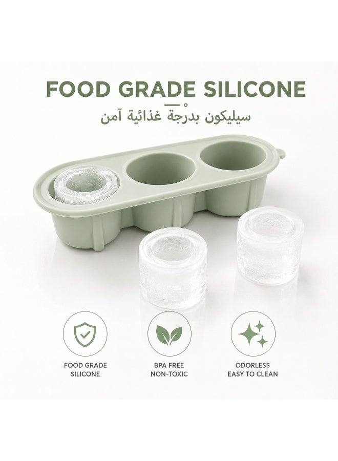 غطاء سيليكون لقالب مكعبات الثلج من كأس ستانلي – غطاء تبريد آمن للغذاء لأكواب الترمس، صينية ثلج بطيء الذوبان، إكسسوار مشروبات مقاوم للتسرب للسفر في الصيف - Image 4