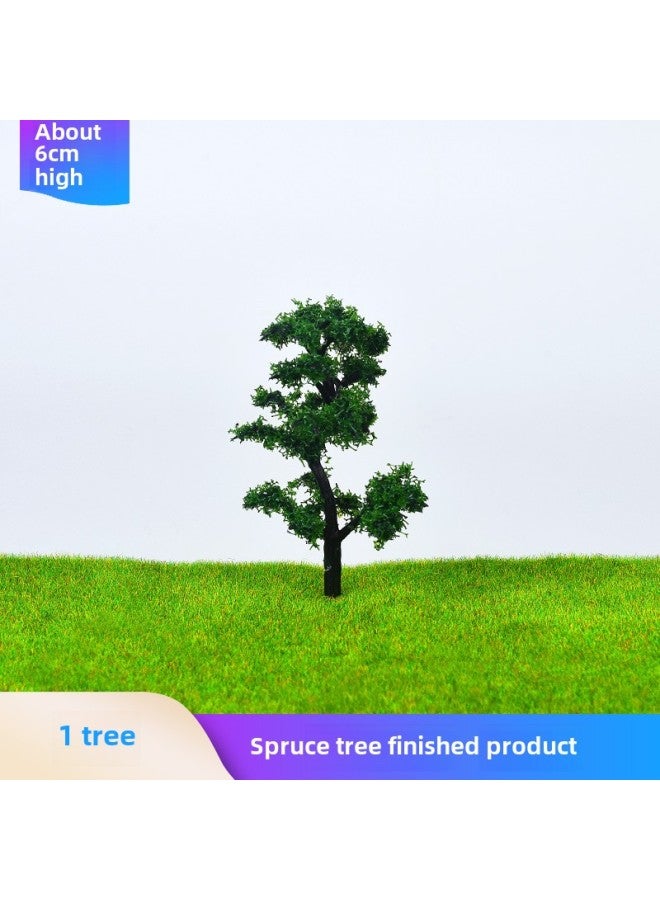 Sand Table Building Model Material Finished Tree Spruce Tree Trunk Manual Diy Landscaping Making Micro Landscape Scene-Color:1 6cm Finished Tree  - Image 1
