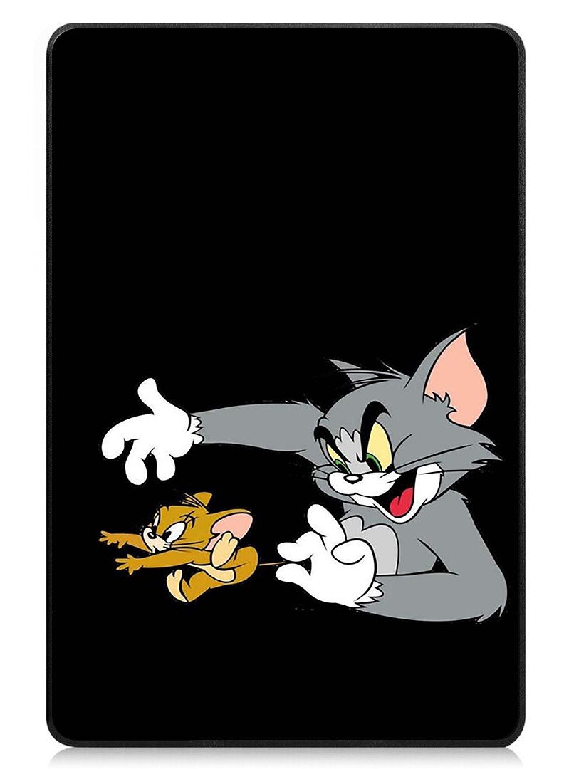 Theodor Protective Flip Case For Lenovo Tab M8 (4th Gen) - 2023 With Trifold Stand Auto Wake Sleep Shockproof Cover Tom Jerry - Image 1