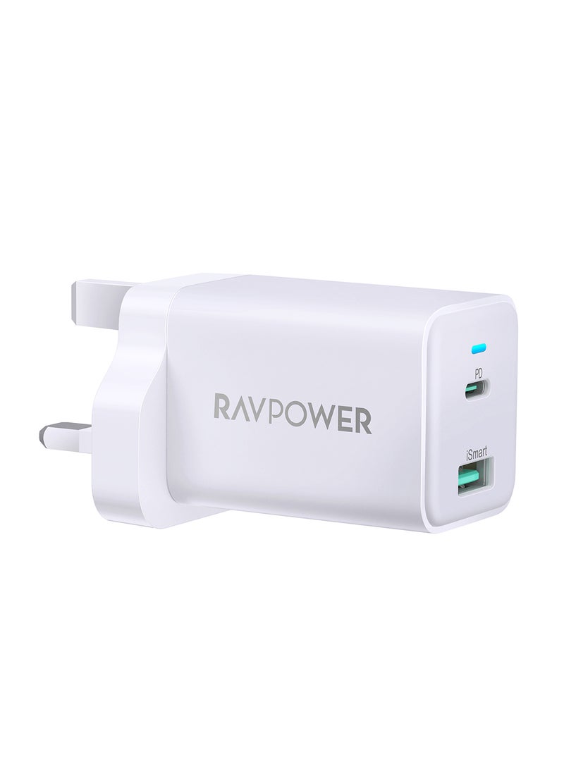 راف باور شاحن حائط RP-PC170 PD Pioneer 30W بمنفذين - Image 2