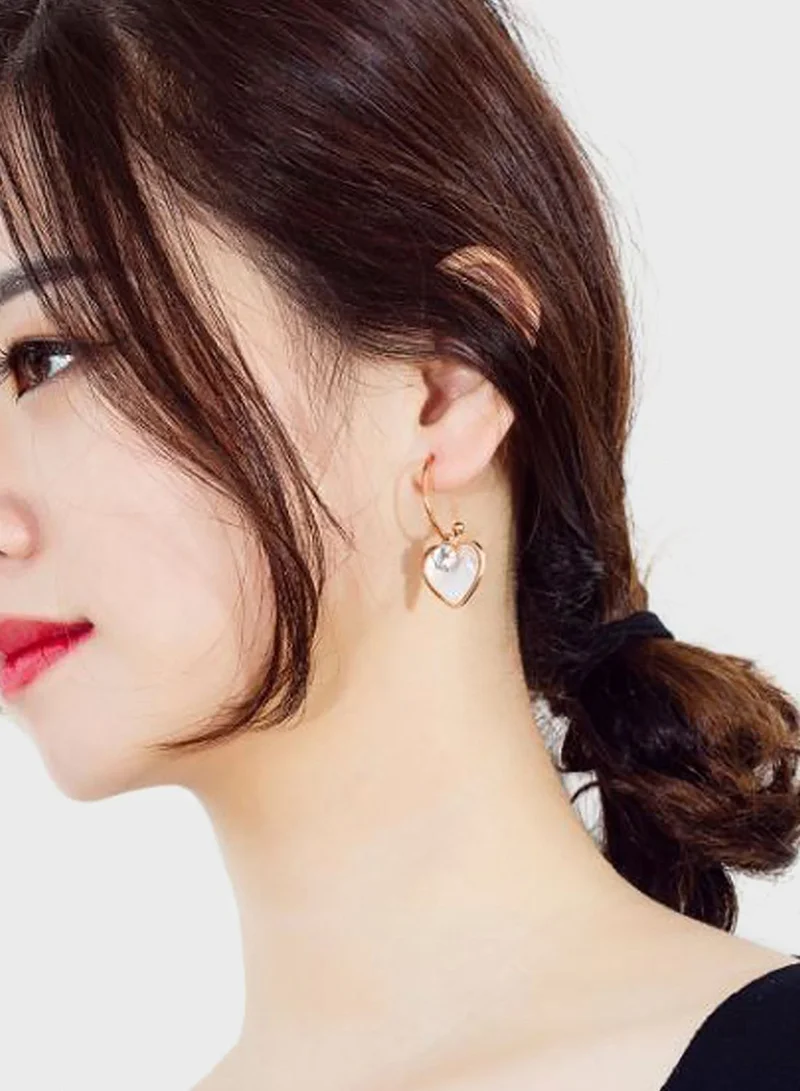 celovis Marjorie Heart Drop Earrings
