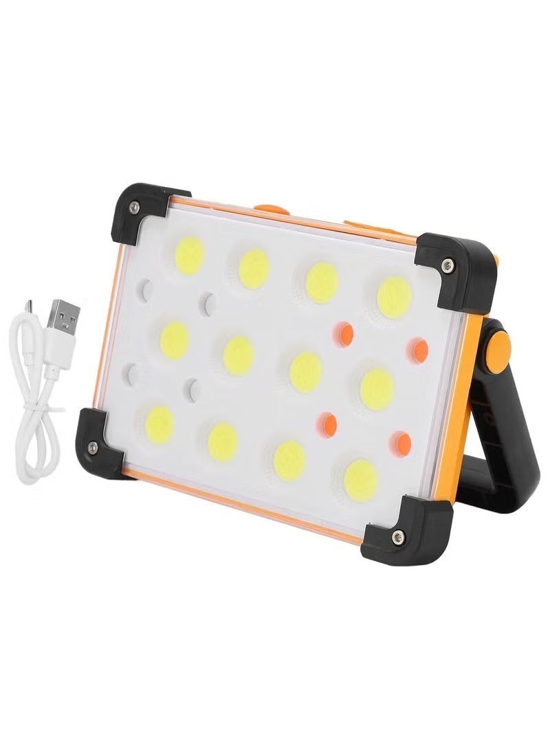شظايا كريست مصباح LED محمول قابل لإعادة الشحن بالطاقة الشمسية - مصباح تخييم خارجي يعمل بالطاقة الشمسية ومنفذ USB، 12 وضع إضاءة، مصباح طوارئ ومصباح عمل مقاوم للماء - Image 1