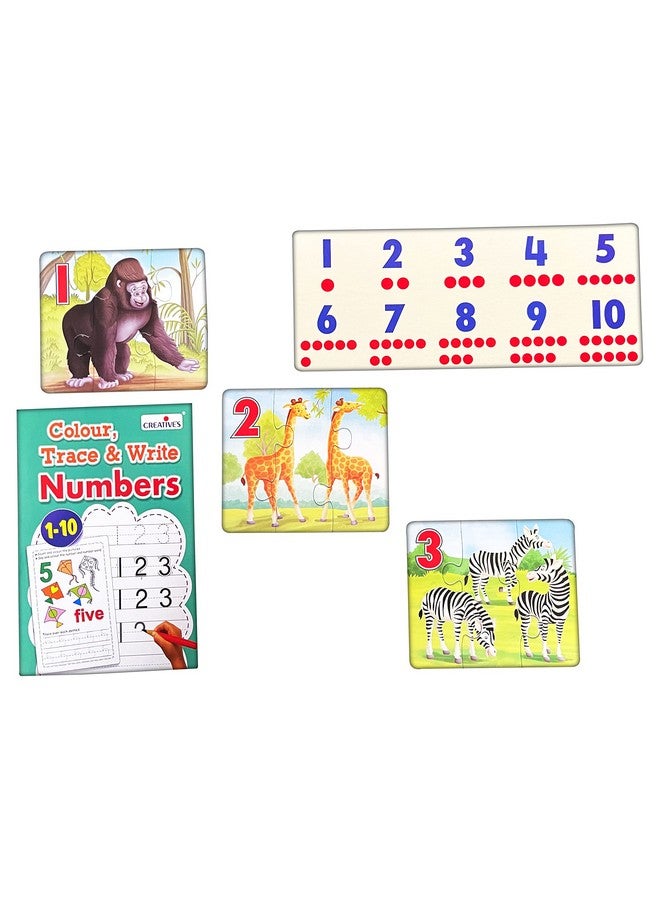 Creative's Count & Learn Numbers | Learn & Practice Writing Numbers | Counting Animal Puzzles | Learn Numbers Puzzles| Educational Puzzles for Kids | Early Learning Game | Ages 3 & Up - Image 4
