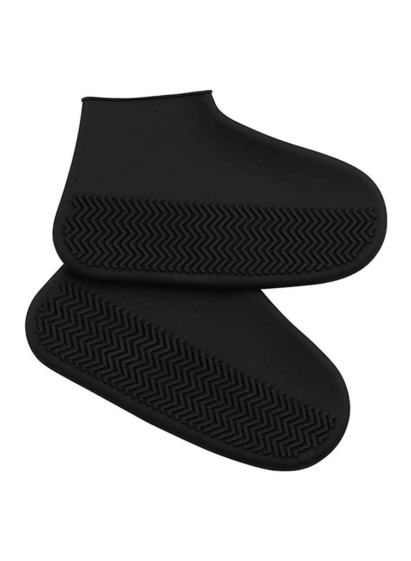 Stardrops Reusable Silicone Shoe Covers, Waterproof Rain Socks, Silicone Rubber Shoe Protectors for Indoor and Outdoor Protection (Large) - Image 1