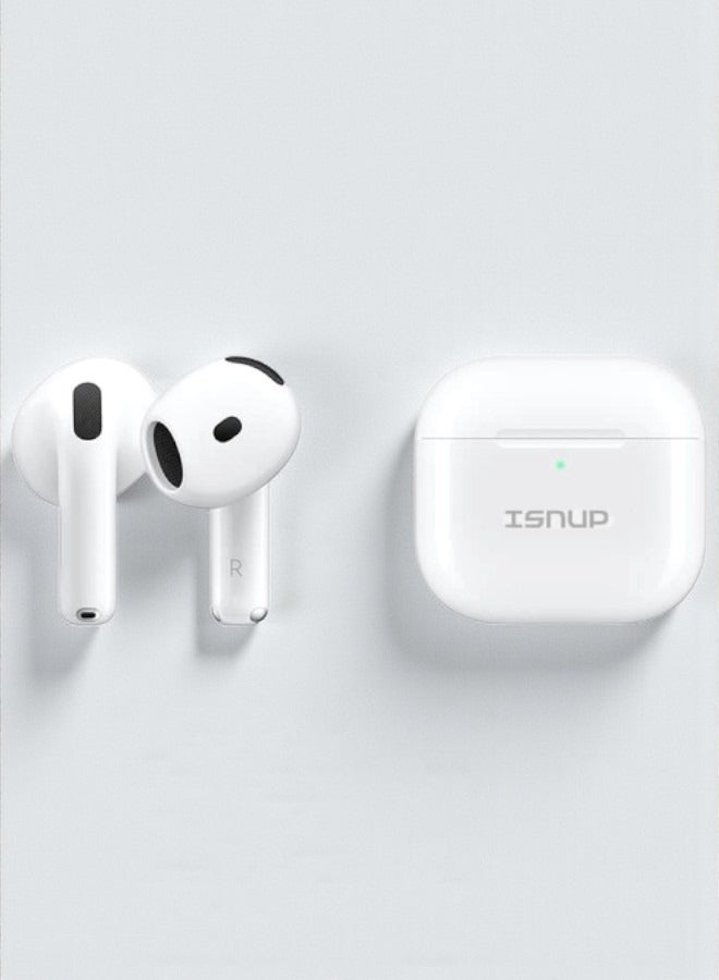 iSNUP Bluetooth headseta wireless Bluetooth headset that supports wireless charging, features clear sound and noise isolation, works on all mobile phones such as iPhone, - Image 1