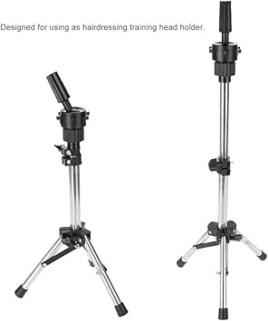 Wakects Wakects Mannequin Head Tripod Adjustable Wig Stand Salon Hairdressing Tripod 149in 231in - Image 5