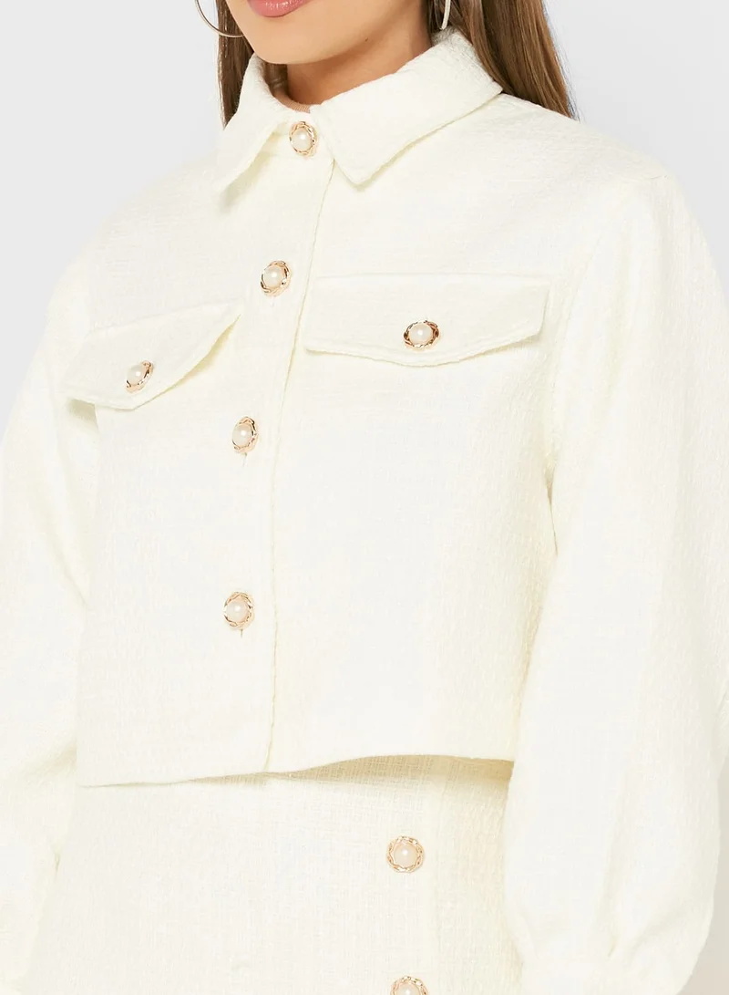 Miss Selfridge High Neck Jacket