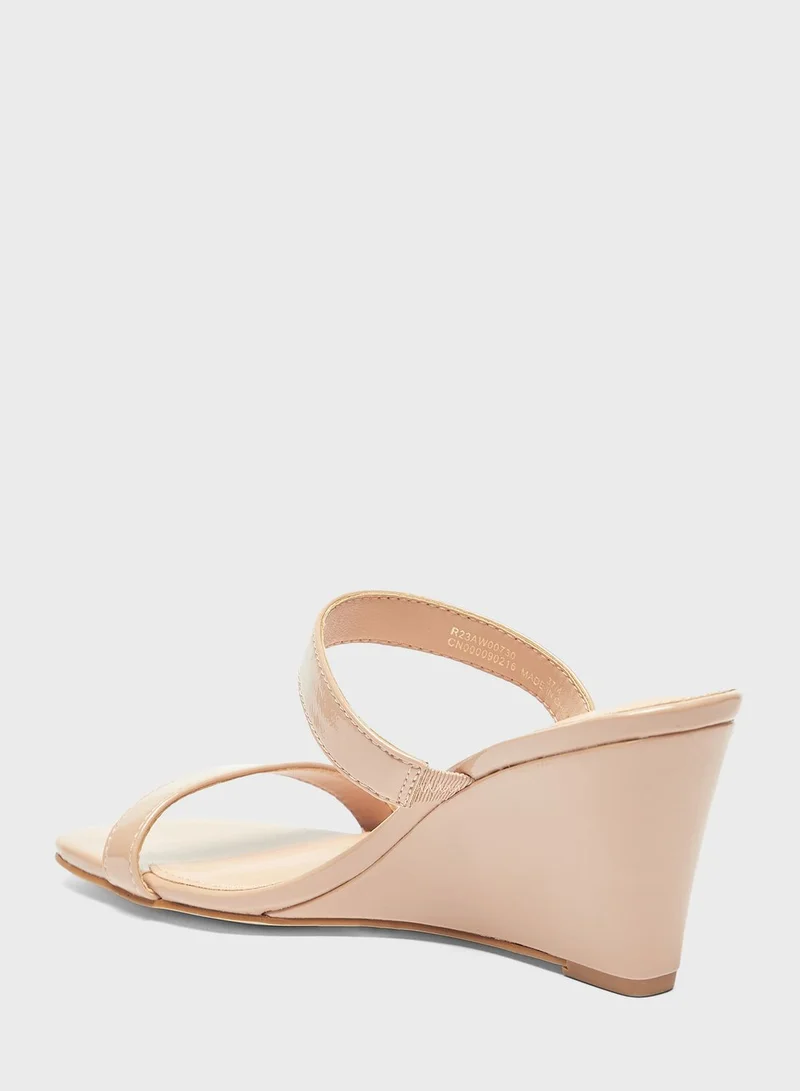 شو اكسبرس Multi Strap Wedge Sandals
