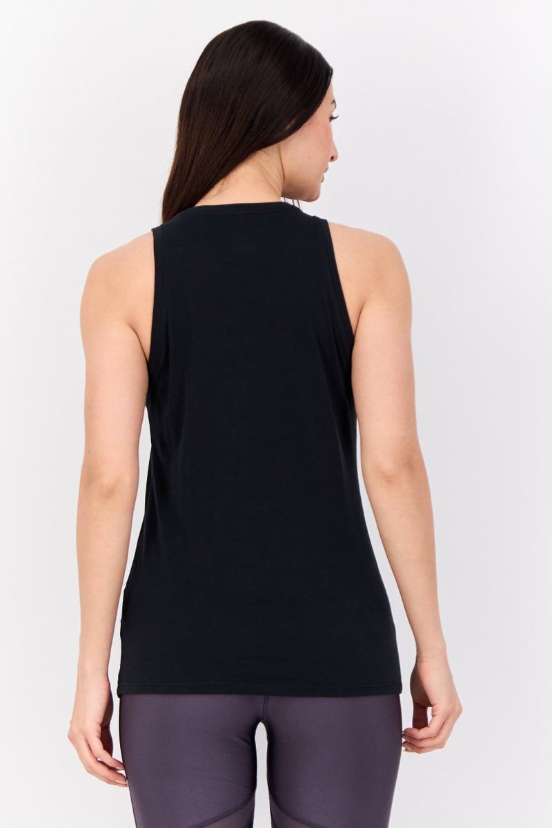Nike Women Sportswear Fit Brand Logo Sleeveless Training Tank Top, Black - Image 4
