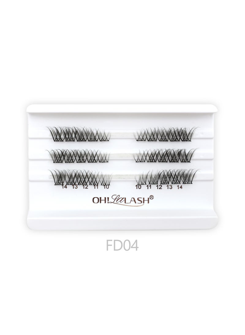 أوه! لالاش 30 قطعة من الرموش الصناعية اللاصقة - لا حاجة إلى غراء، مظهر طبيعي وناعم للسيدات - Image 3